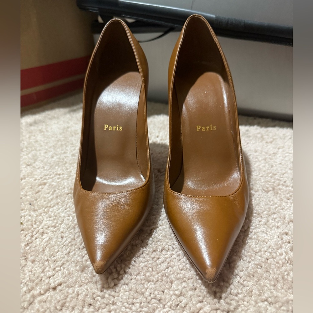 Christian Louboutin Kate 100 nappa nude 5